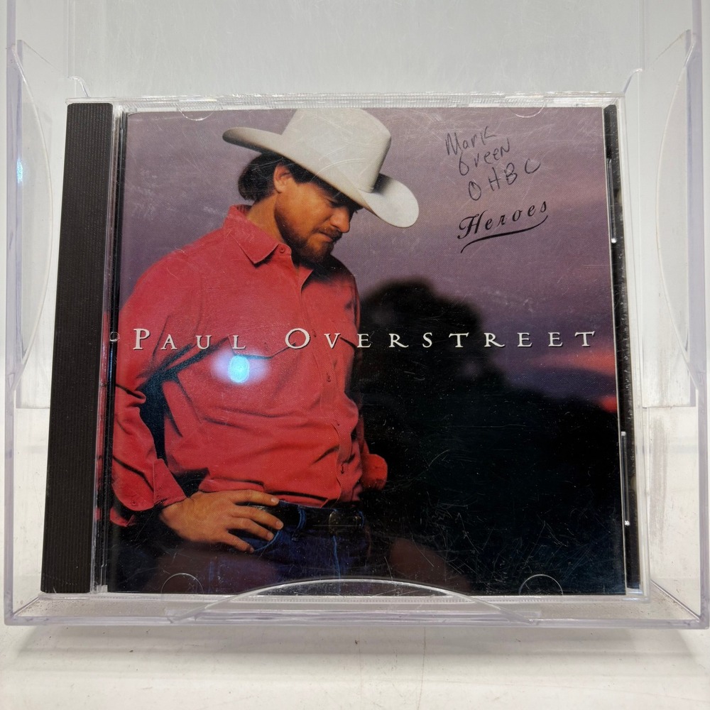 Paul Overstreet Heroes CD 1991 Word Records Country Gospel 8068-81330-2